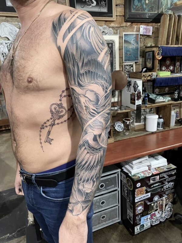 Tattoo by Jānis Burmeisters, Rīgas Tinte