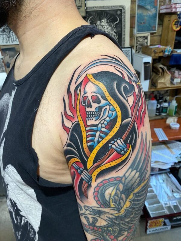 Tattoo by Jānis Burmeisters, Rīgas Tinte