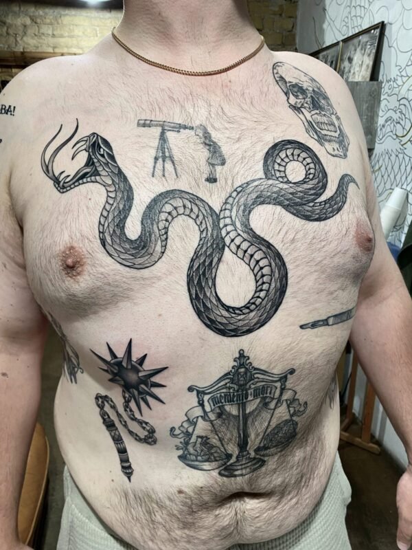 Tattoo by Jānis Burmeisters, Rīgas Tinte