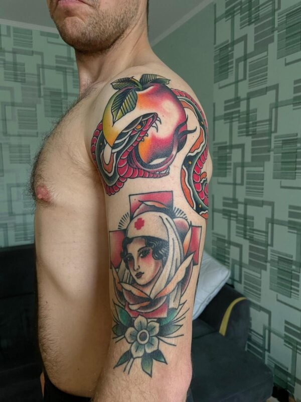 Tattoo by Jānis Burmeisters, Rīgas Tinte